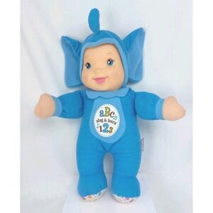 Baby's First Sing and Learn Soft Plush Doll Elephant Outfit Works Perfectly 11"